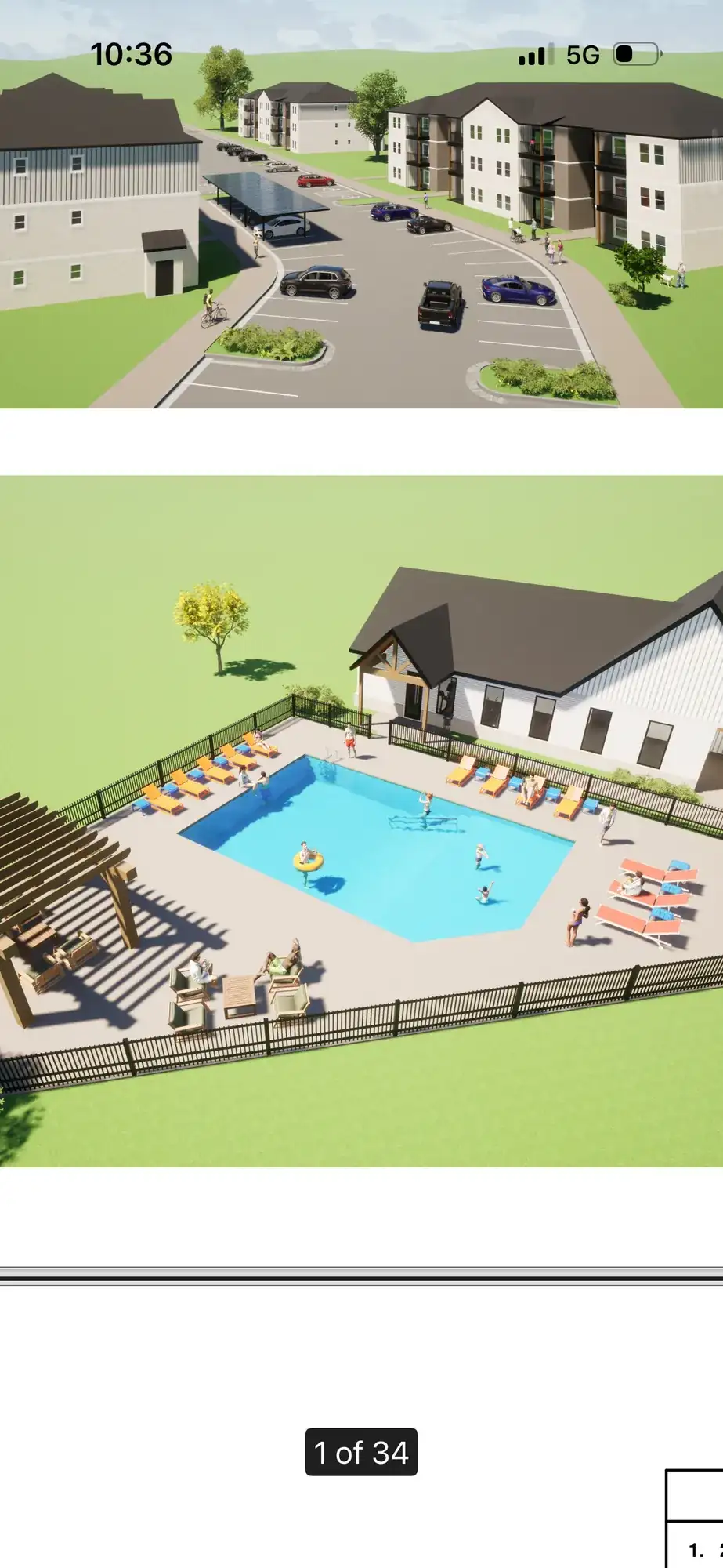 Modern outdoor living space with pool in Bentonville, Arkansas