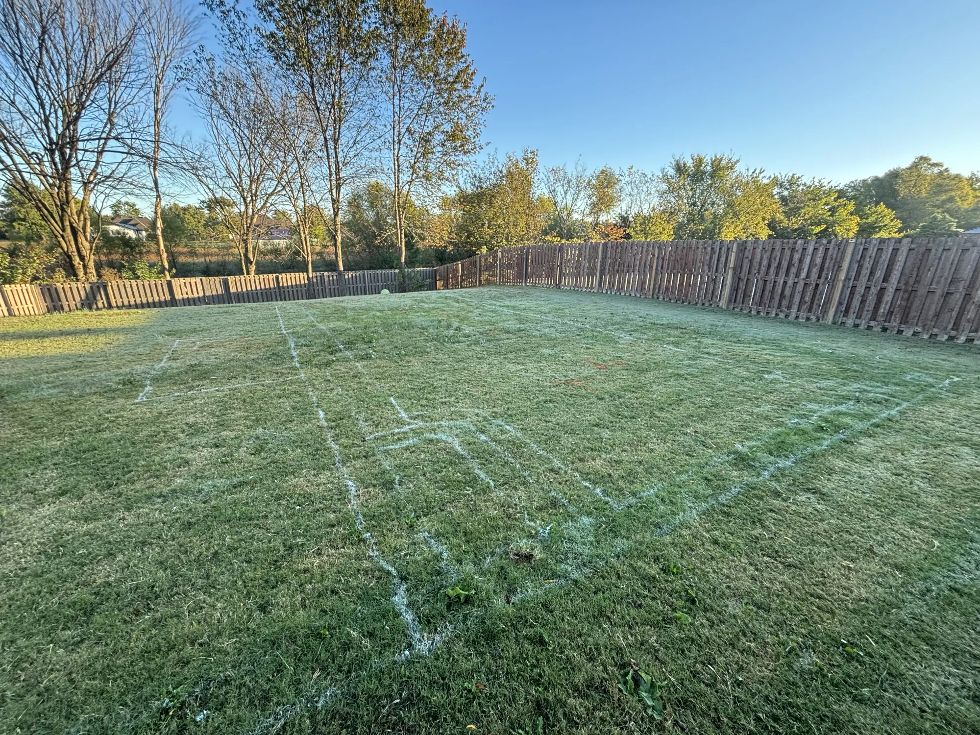 Pool layout and excavation prep in Northwest Arkansas