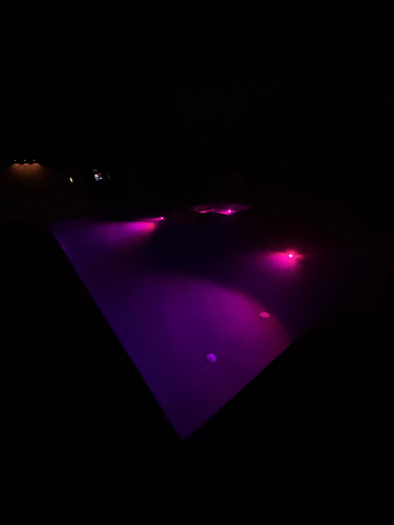 Pool and spa night lighting in Northwest Arkansas