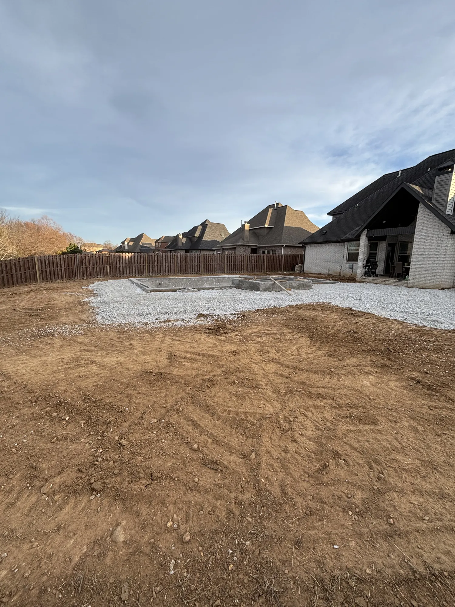 Pool steel reinforcement phase in Northwest Arkansas