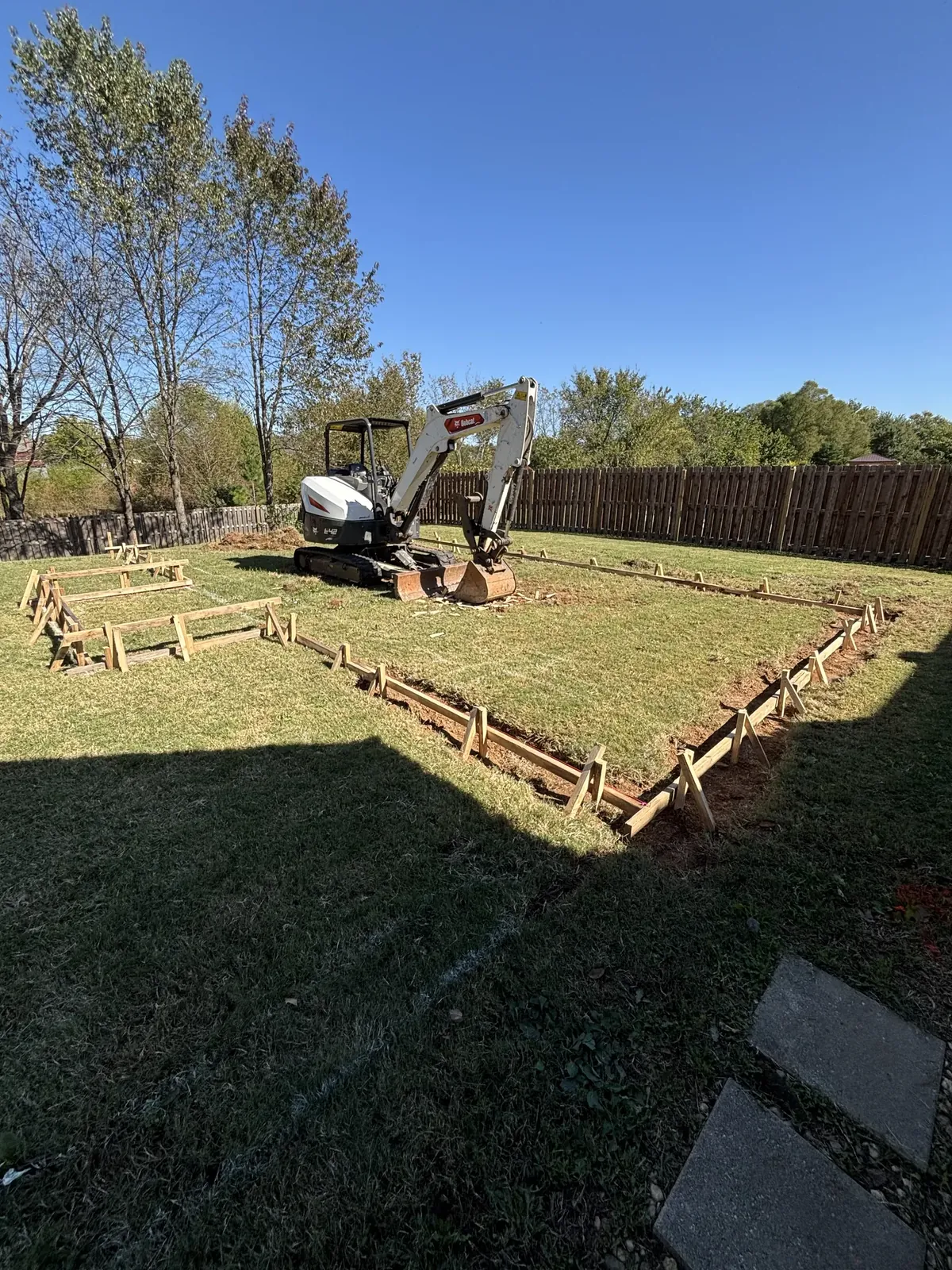 Build — pool build in Northwest Arkansas